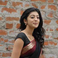Praneetha hot in transparent black saree | Picture 68333